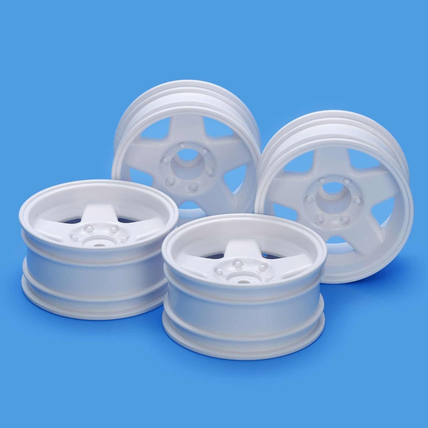 Hornet 1-Piece Large Diameter Wheels for Tamiya R/C Kits (TAM22077)