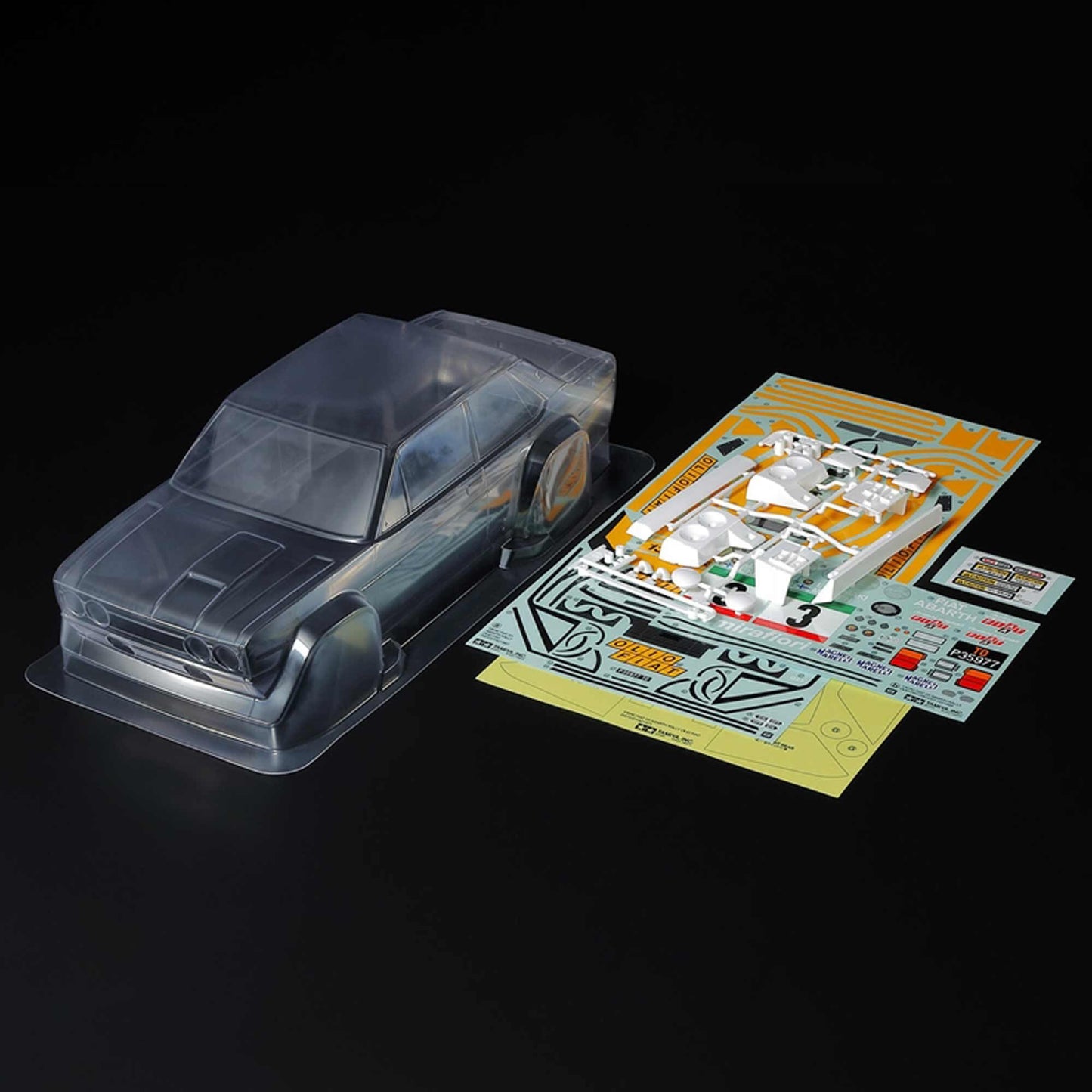 1/10 Scale Fiat 131 Abarth Rally Olio Fiat Body Parts Set (TAM51710)