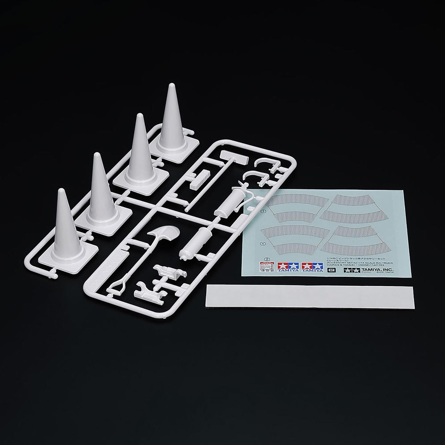 Accessory Set for 1/14 Scale R/C Truck with Cones and Tools (TAM56558)