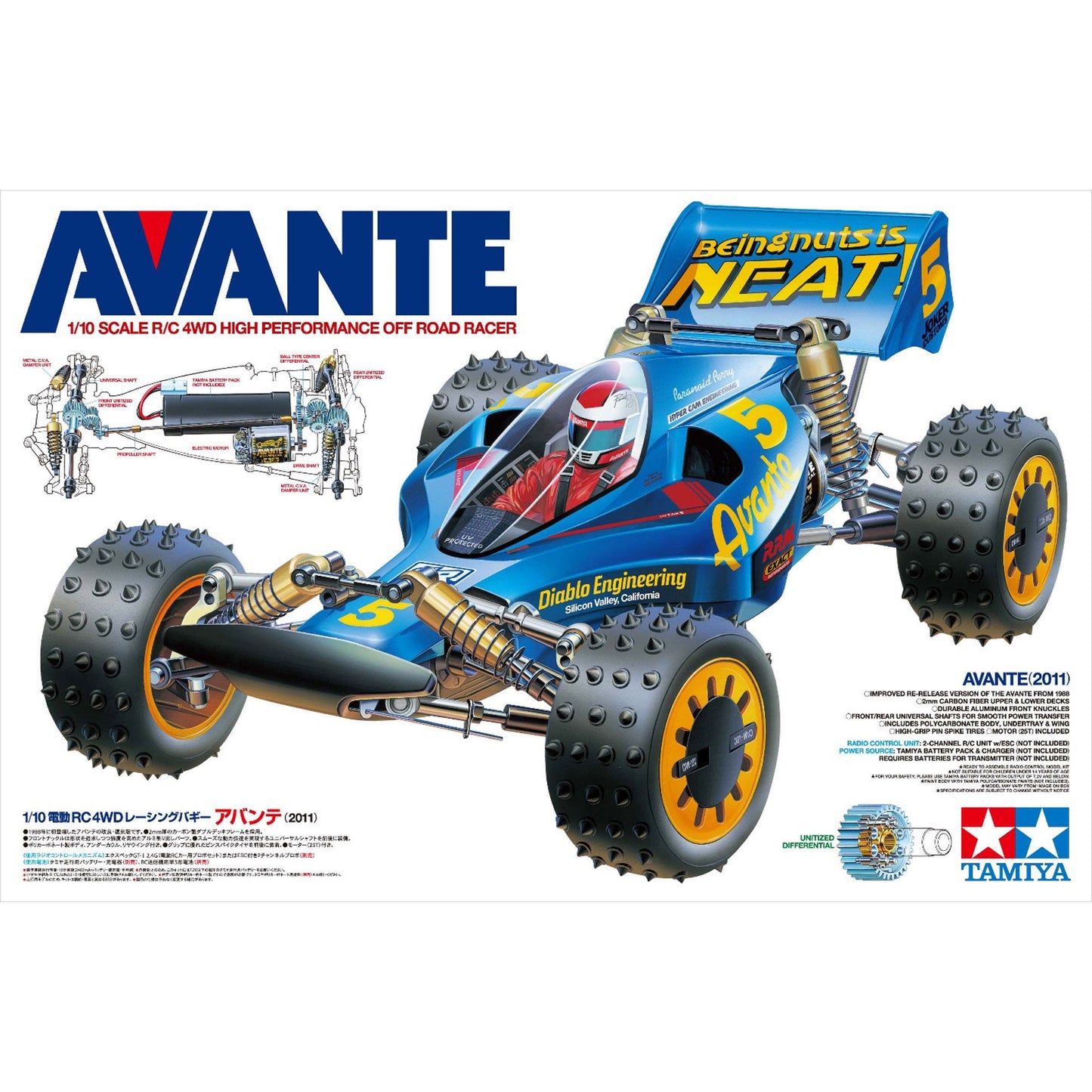 1/10 Avante 2011 HI-PO Race Kit (TAM58489)