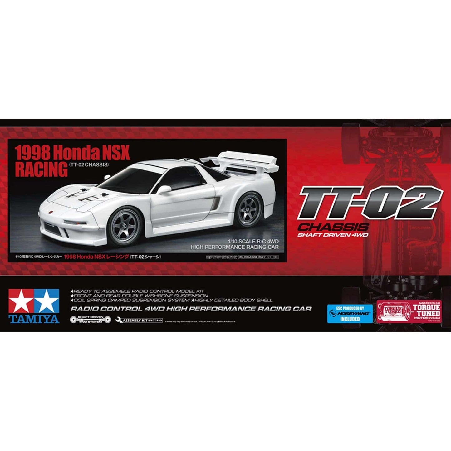 1/10 R/C 1998 Honda NSX Racing Model Kit (TAM58739)