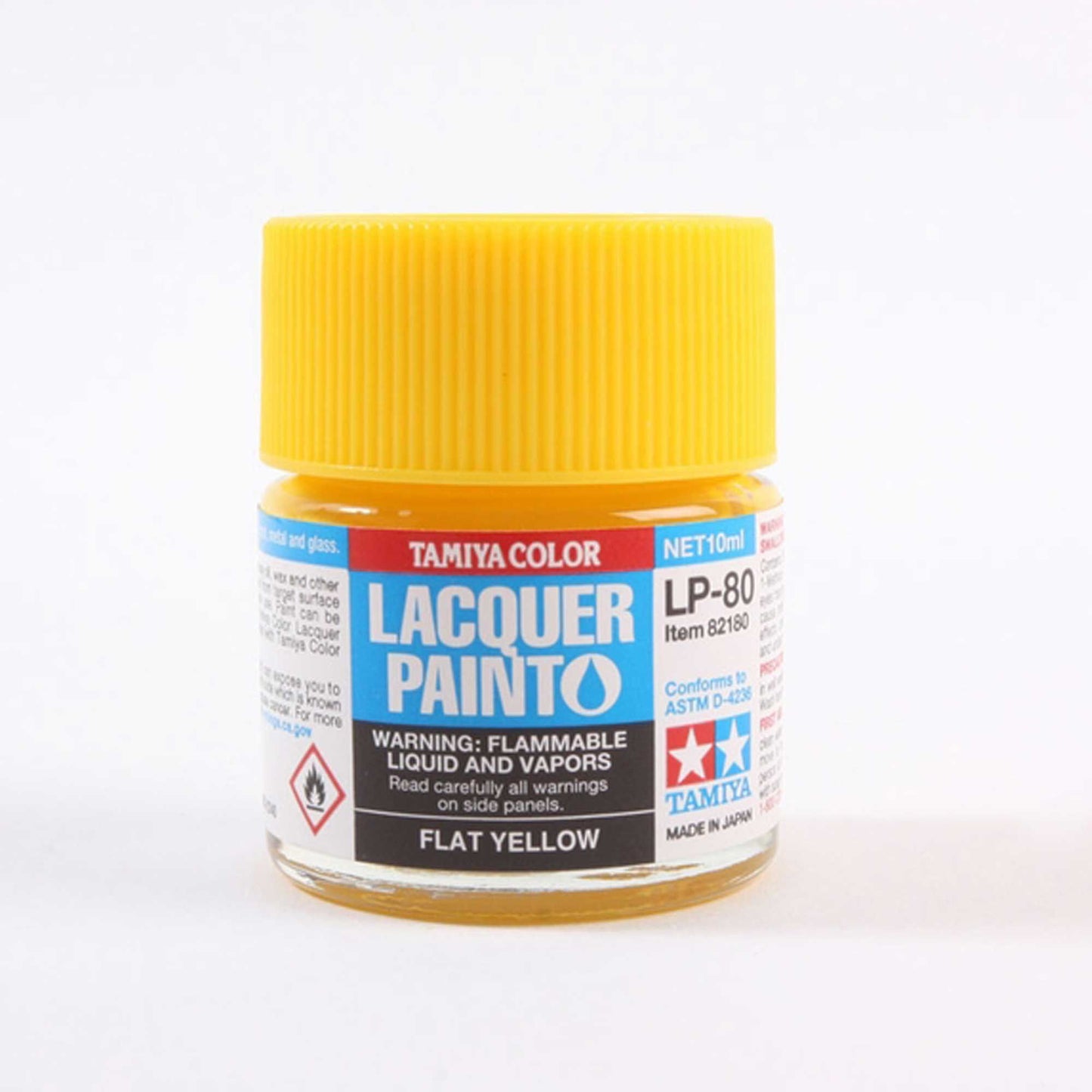 LP-80 FLAT YELLOW LACQUER PAINT 10ML (TAM82180)
