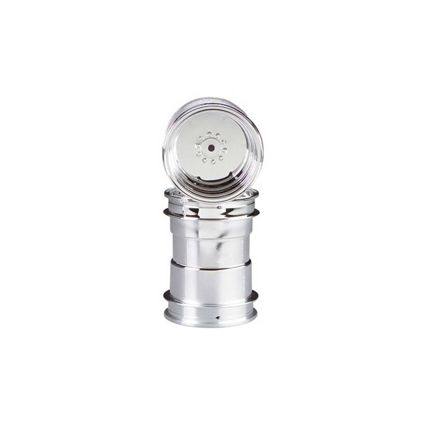 1/10 Super Clod Buster Chrome Wheels 12mm Hex (2) (TAM9335085)