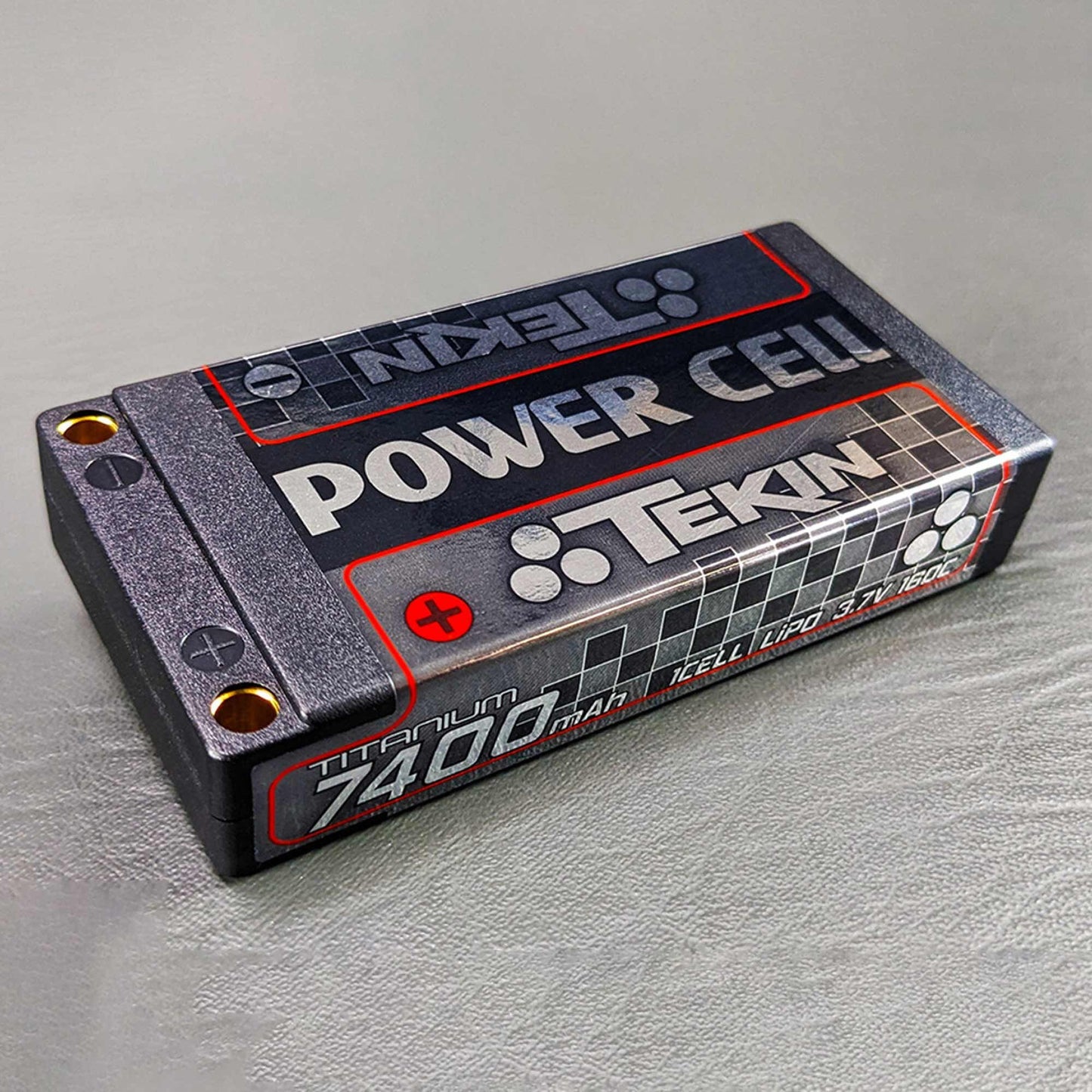 3.7V 7400mAh 1S 160C LiPo Battery with 5mm Bullets (TEKTT1650)