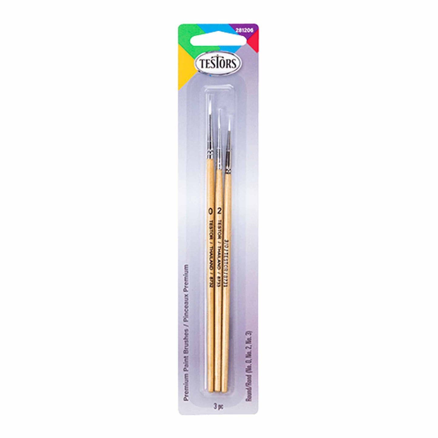 3 Piece Premium Round Brush Set (TES281206)