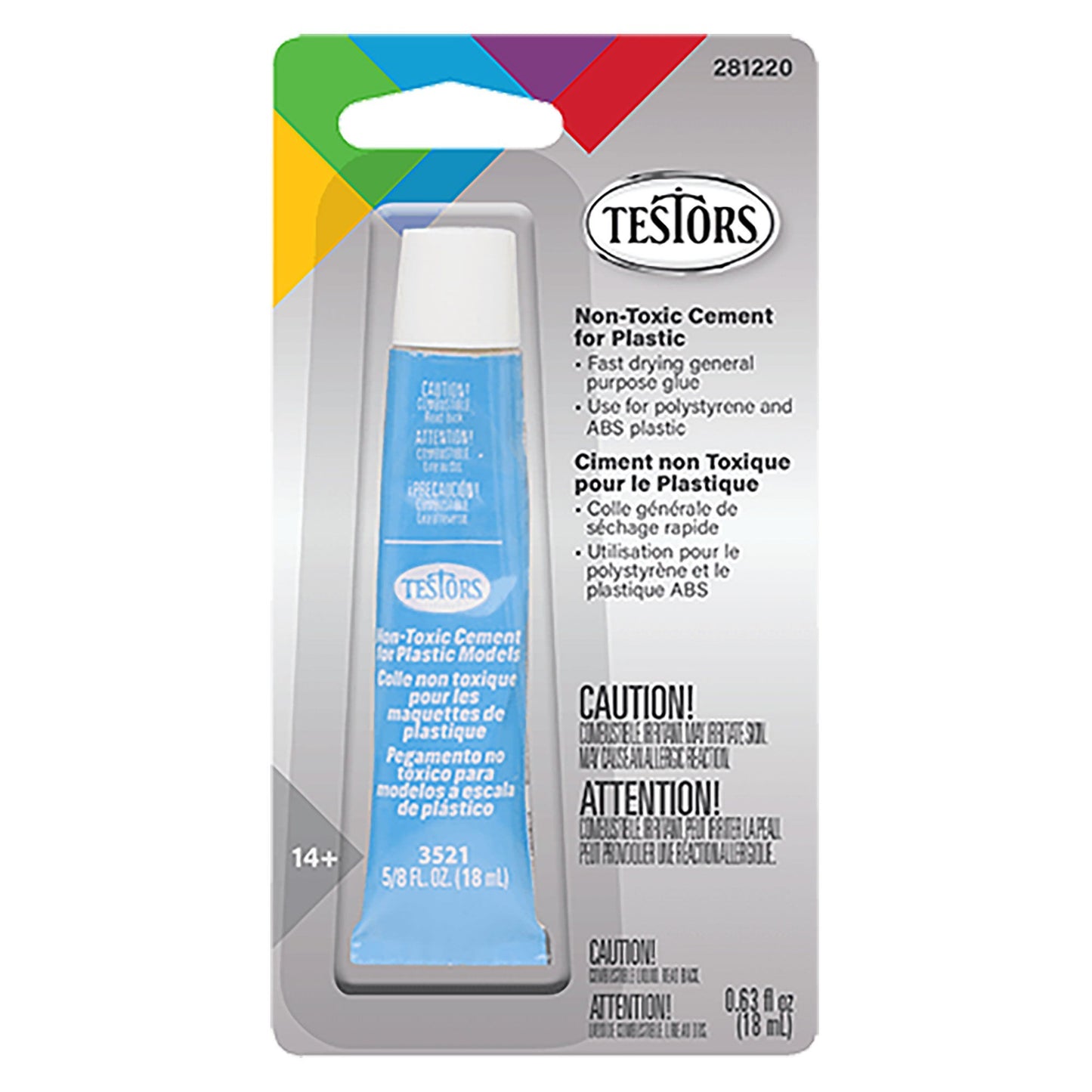 Non-Toxic Plastic Cement 5/8 oz (TES281220)