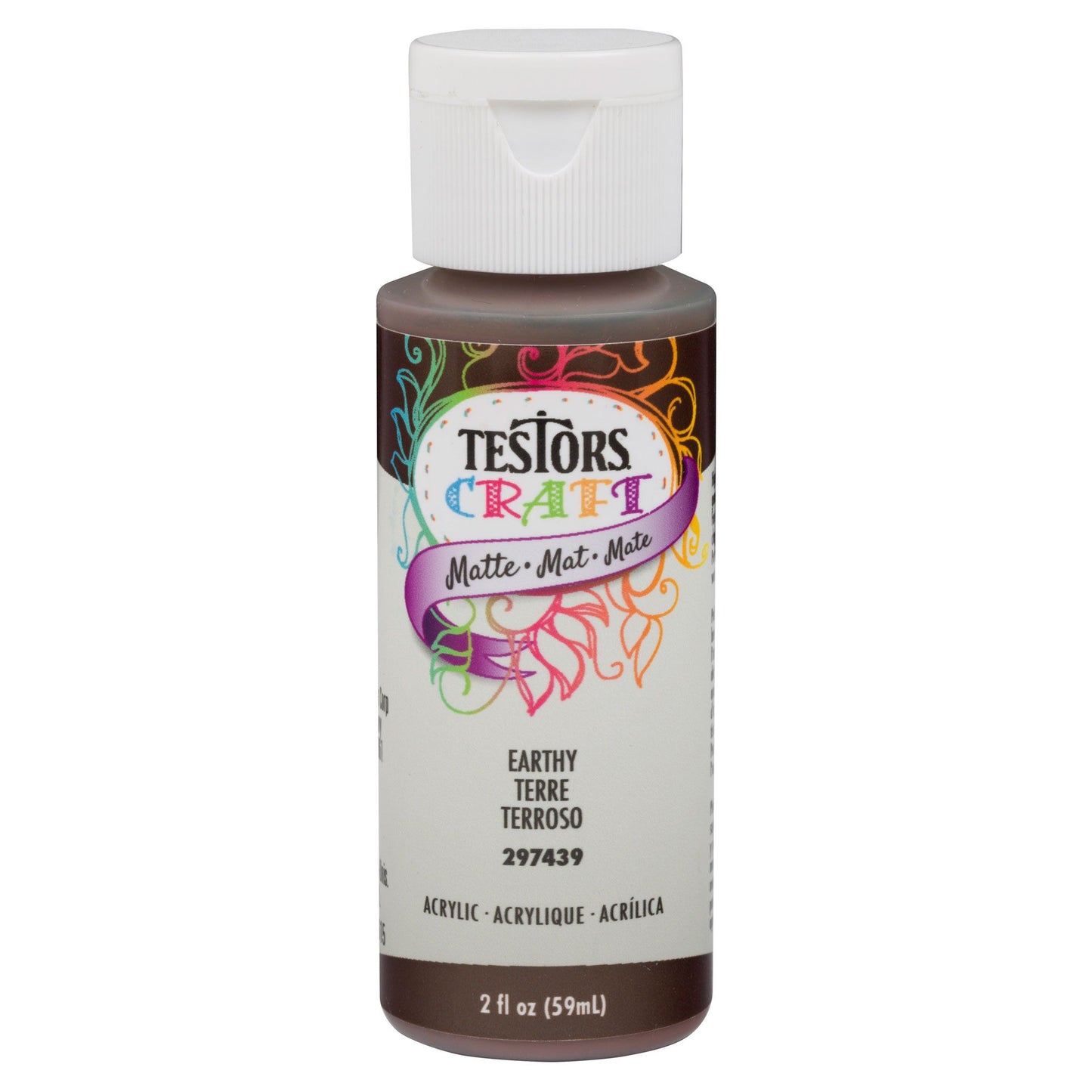 Testors 2oz Acrylic Craft Paint Satin Earthy (TES297439)