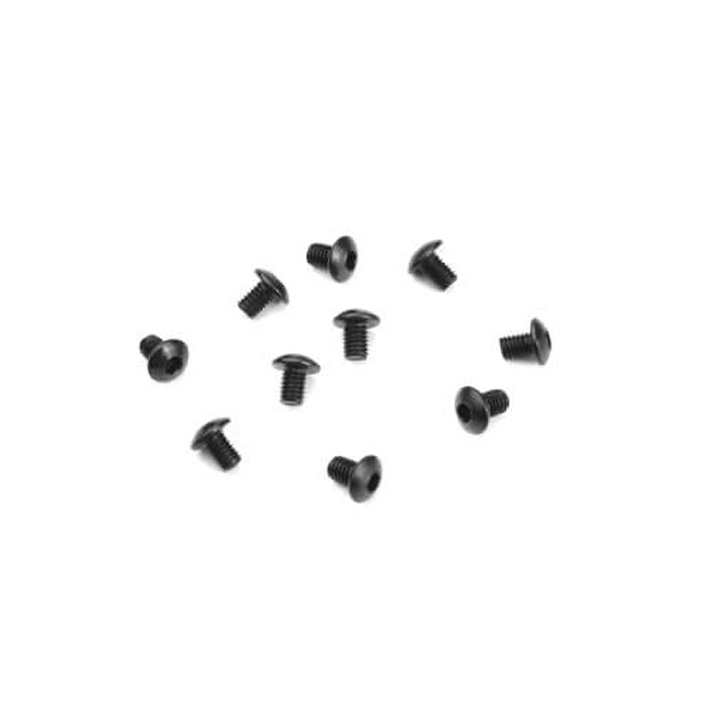 M3x4mm Black Button Head Screws (10 Pack) (TKR1400)