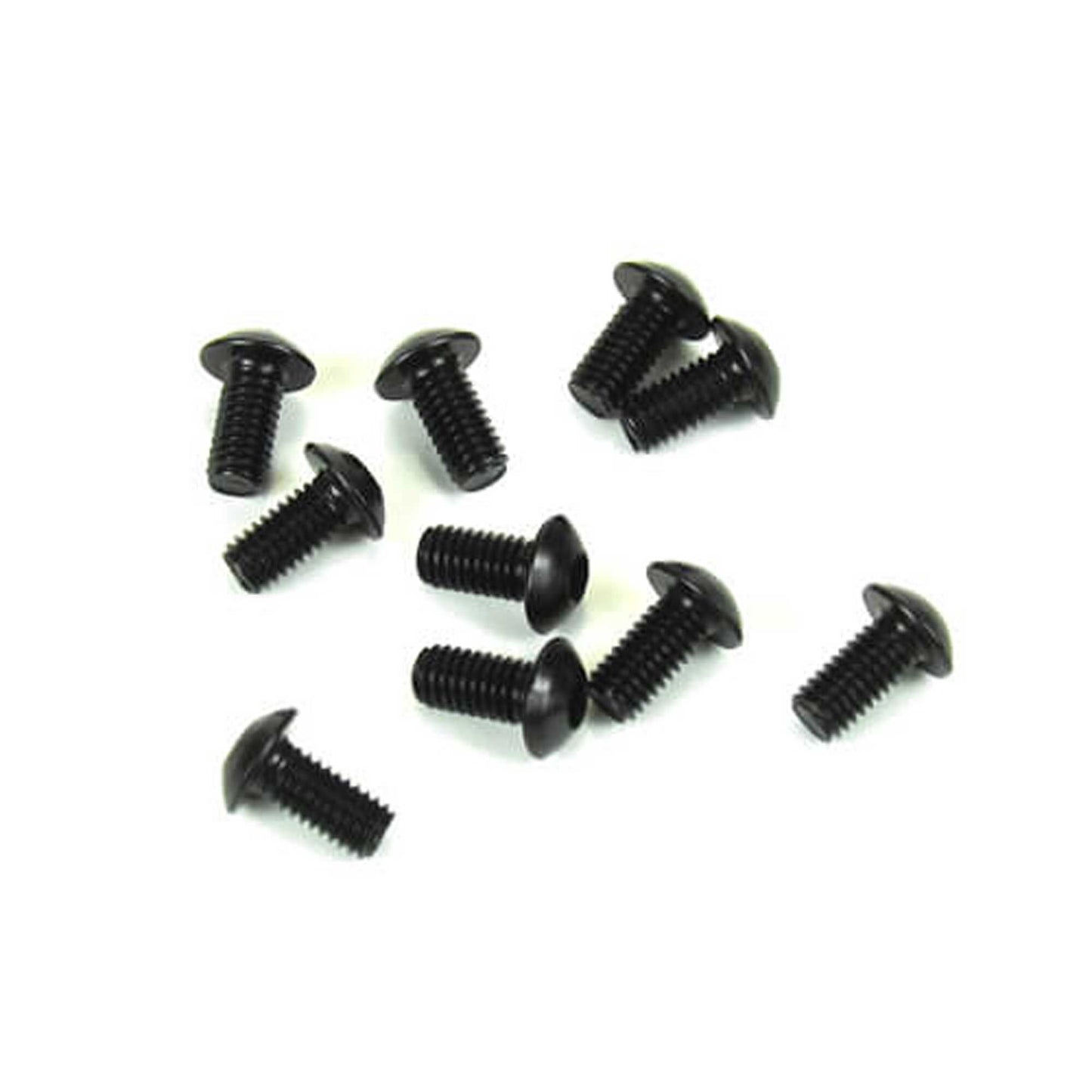 M3x6mm Black Button Head Screws (Pack of 10) (TKR1401)