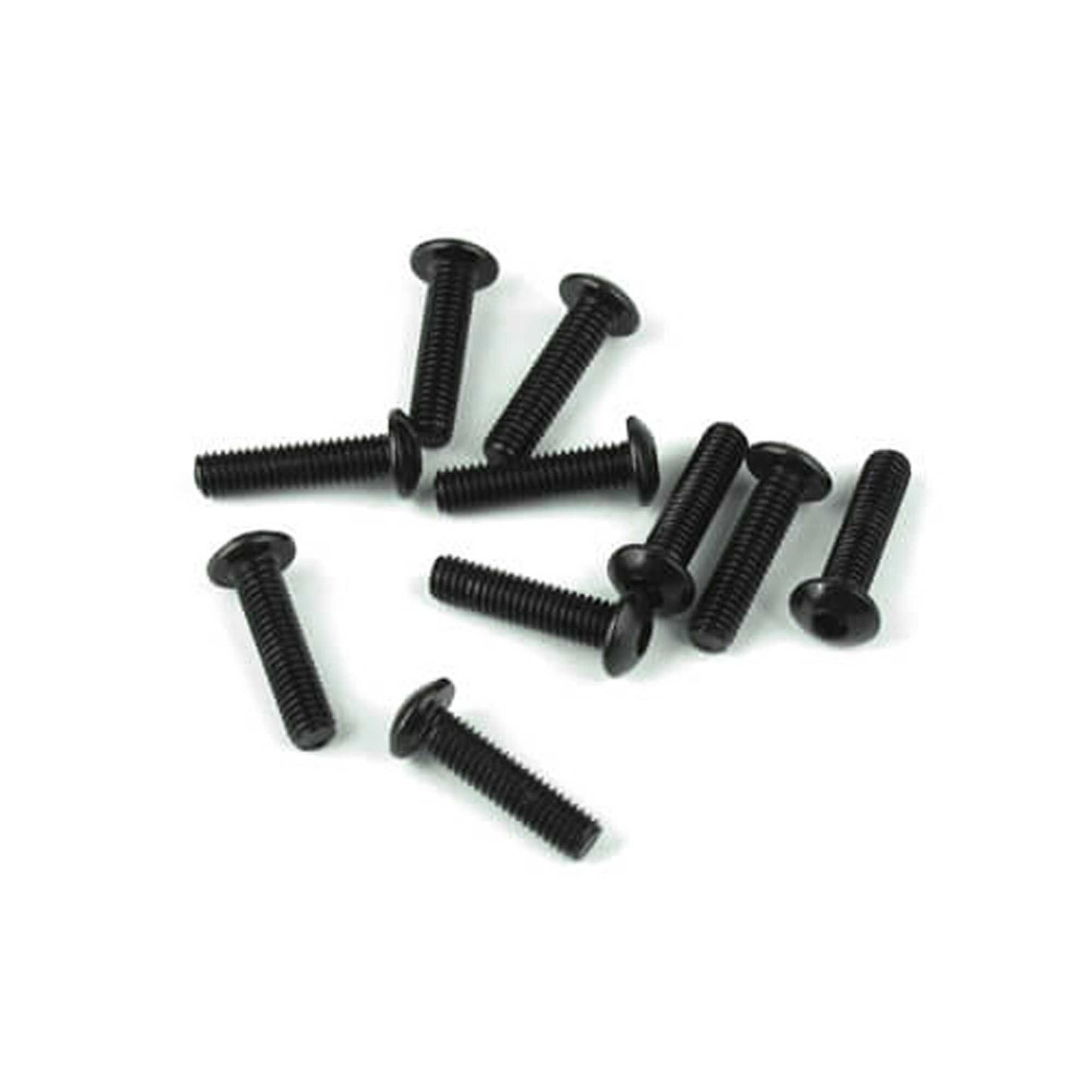 M3x12mm Black Button Head Screws (10 Pack) (TKR1404)