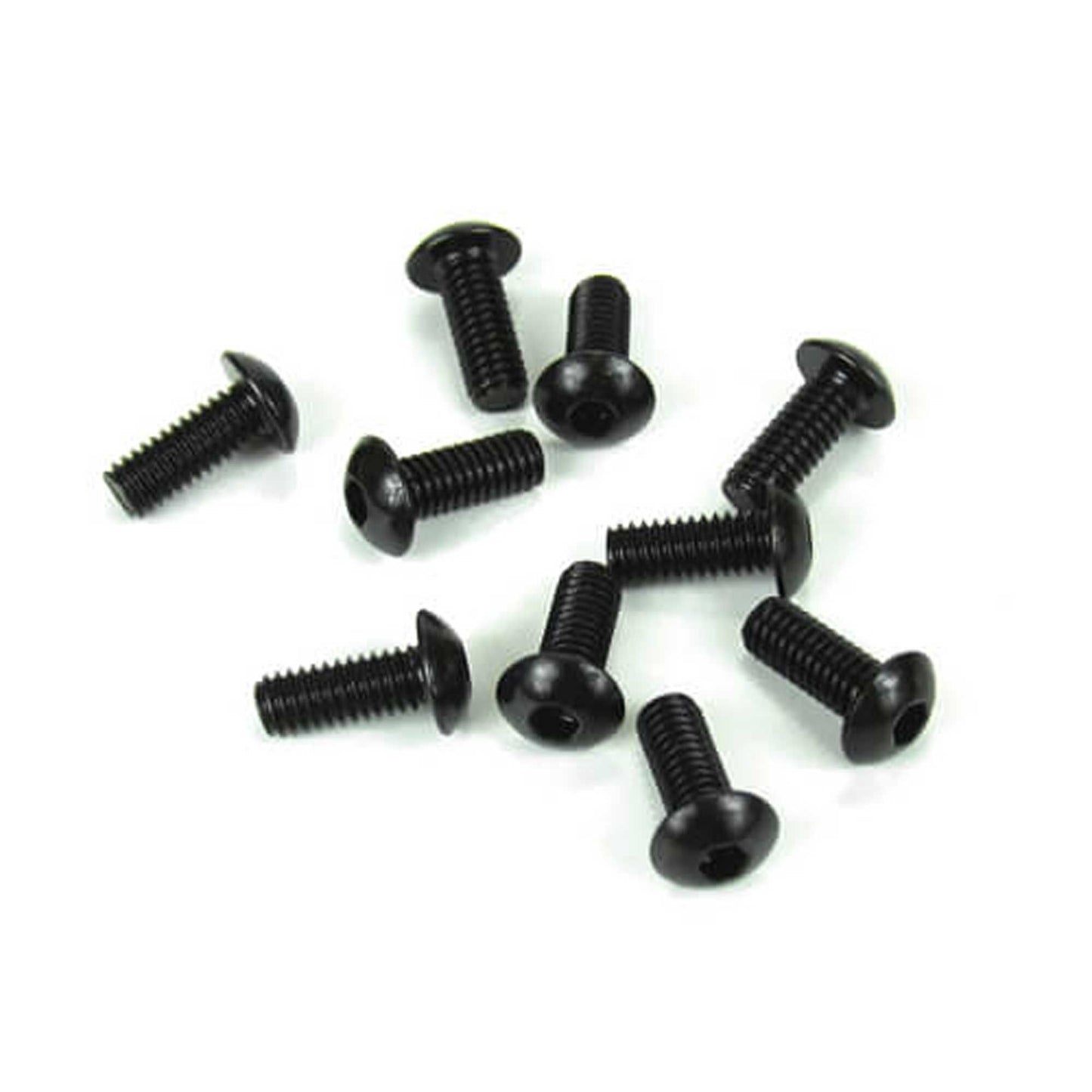 M4x10mm Button Head Screws Black (Pack of 10) (TKR1443)