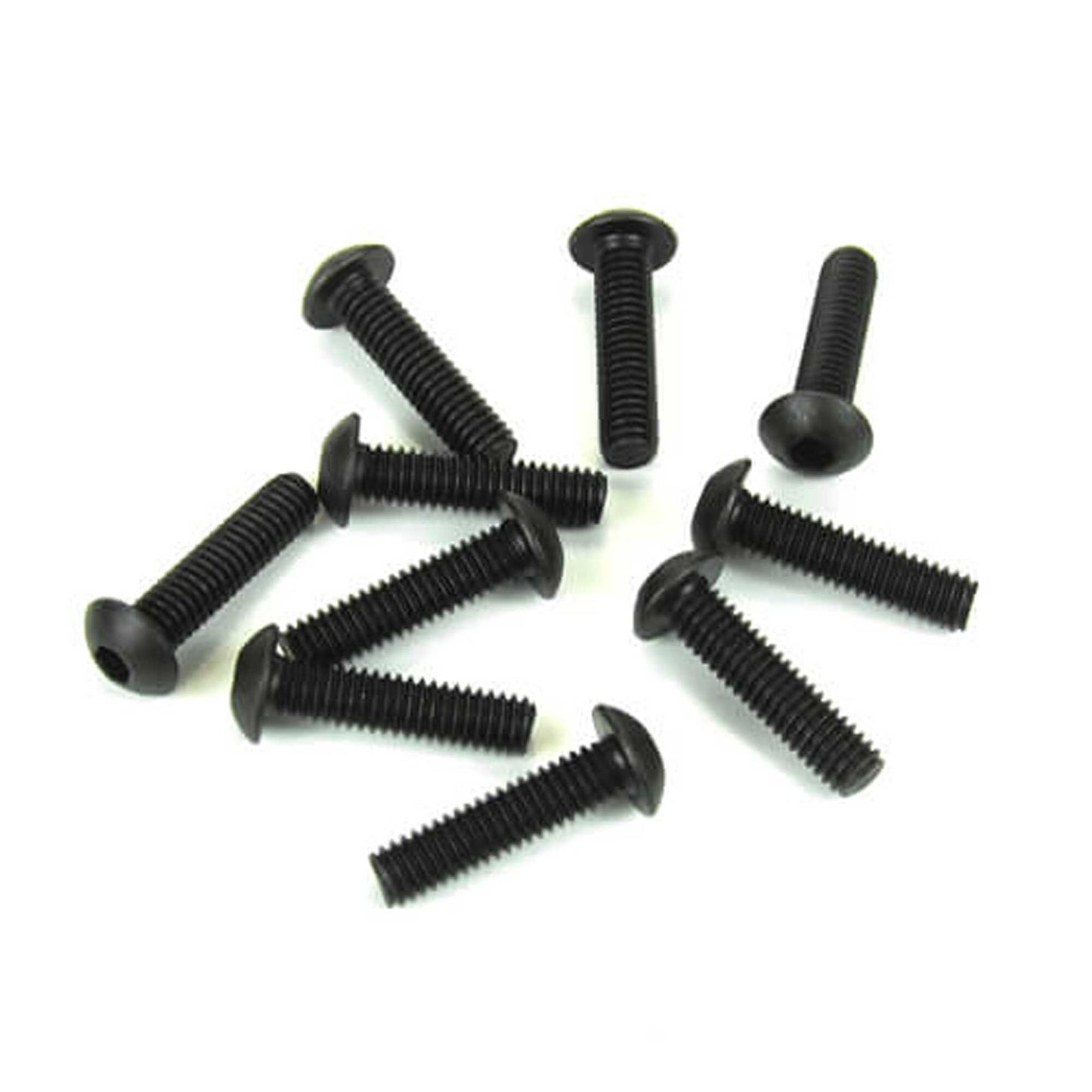 M4x16mm Button Head Screws Black Pack of 10 (TKR1447)