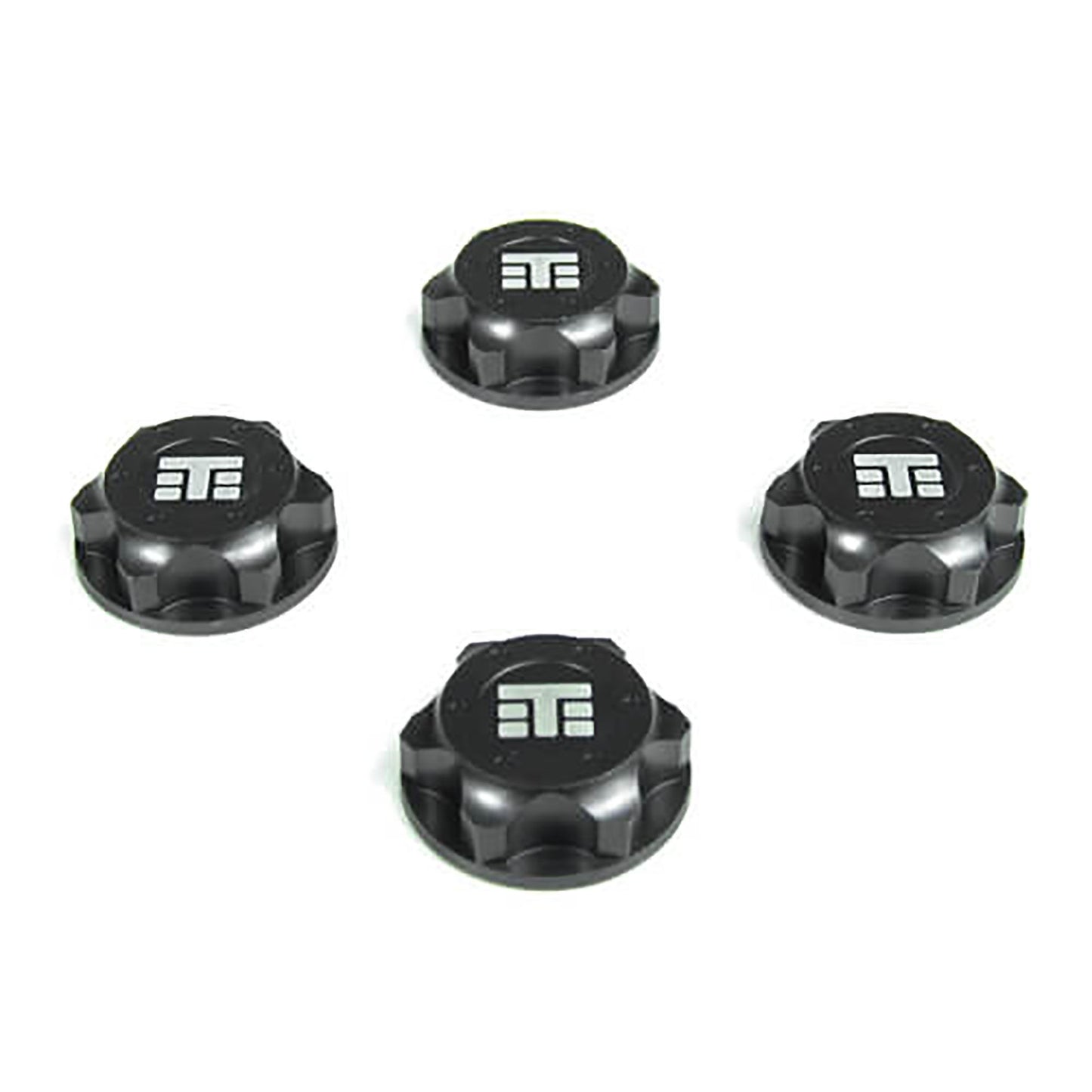 17mm M12x1.0 T Logo Serrated Wheel Nuts (4) (TKR5116B)