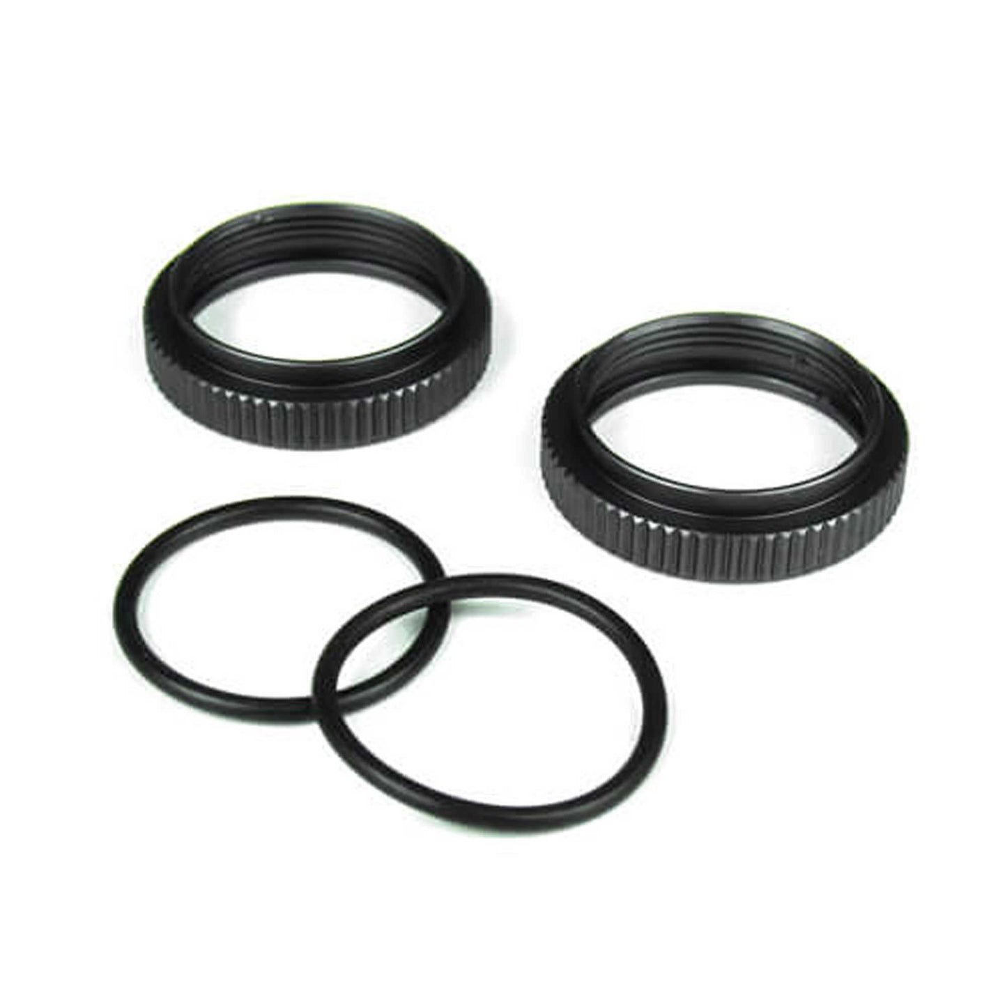 Shock Adjustment Collars Aluminum Gun Metal Anodized (2) (TKR6013)