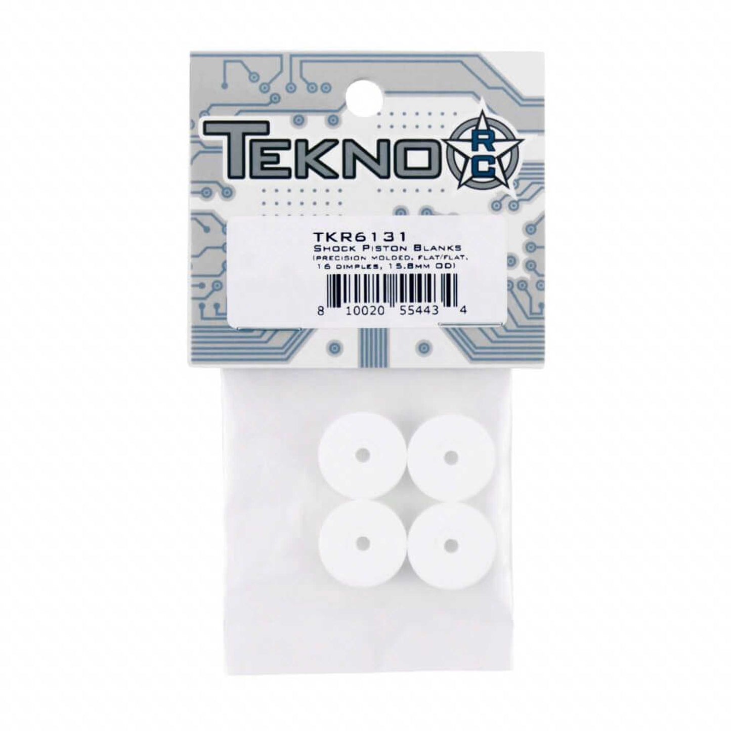 15.8mm Flat/Flat Shock Piston Blanks with 16 Dimples (TKR6131)