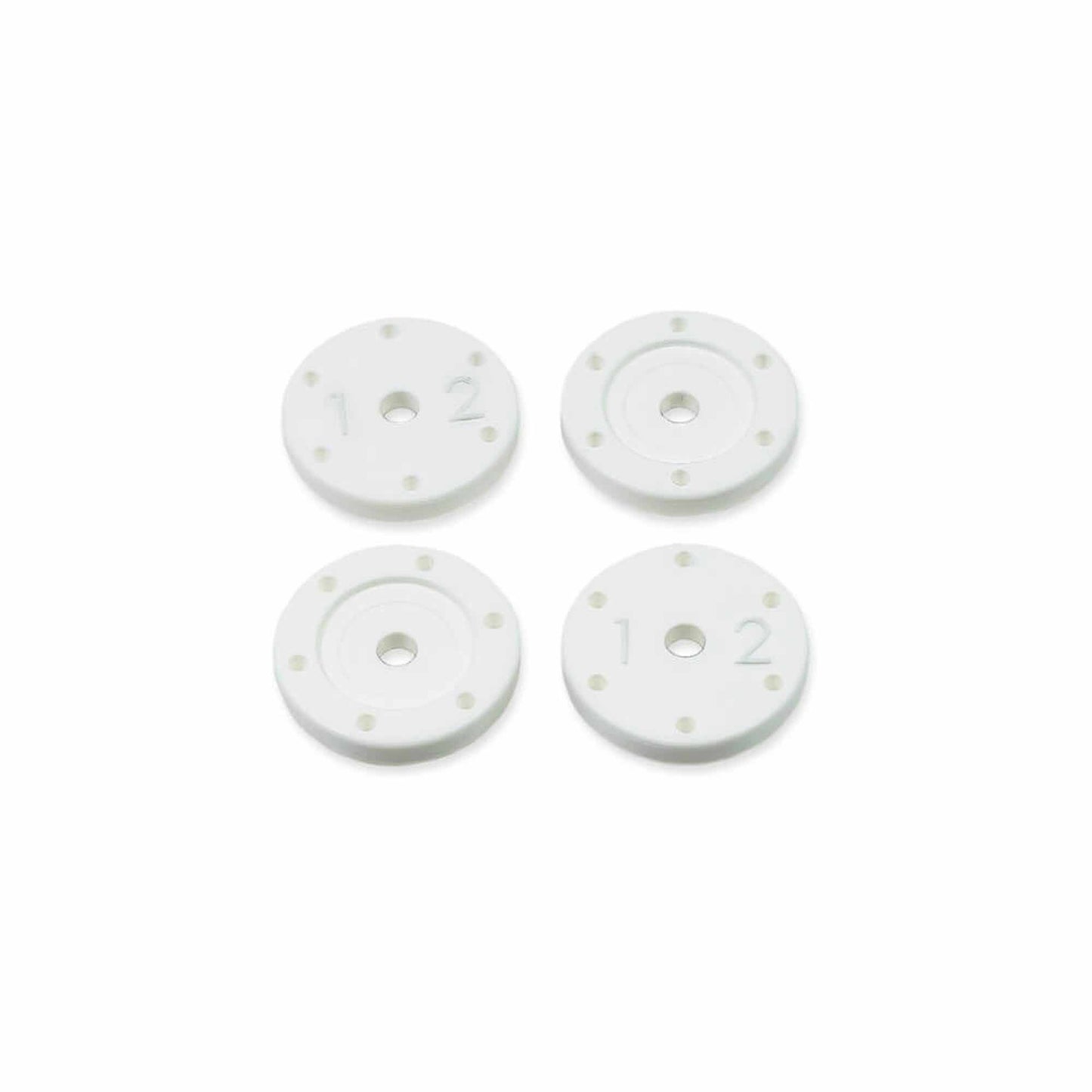 Shock Piston Set for 16mm Shocks (Flat/Flat, 6x1.2, 4pcs) (TKR6136)