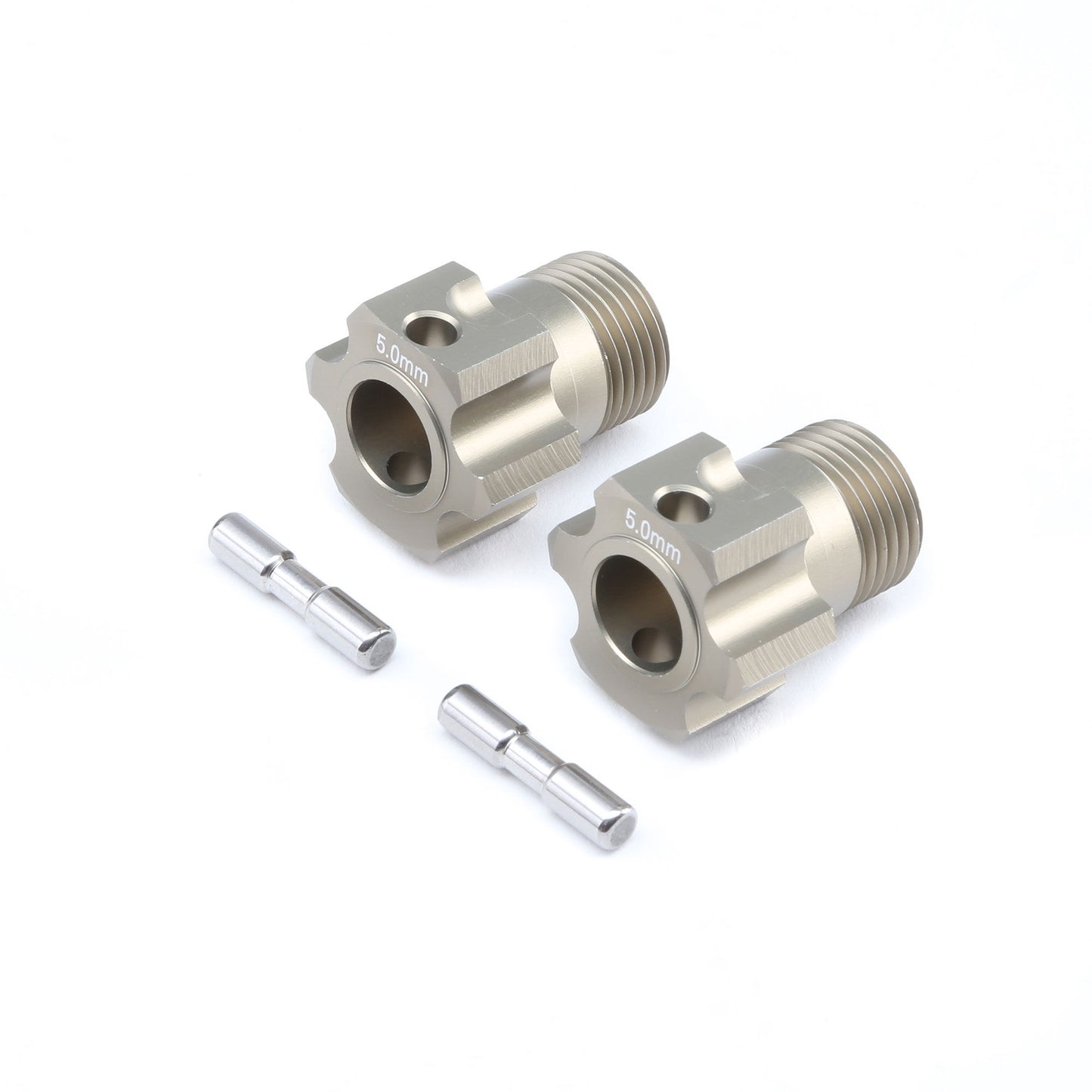 Wheel Hex and Pin Set +5.0mm for 5B, 5T, and MINI WRC (TLR352004)