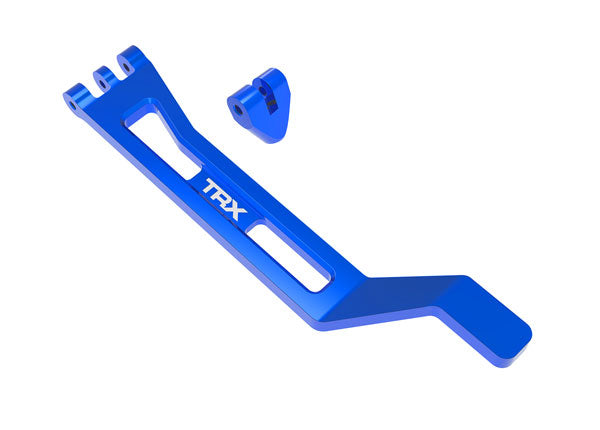 Aluminum Battery Hold-Down Set Blue for Mini Maxx (TRA10726-BLUE)