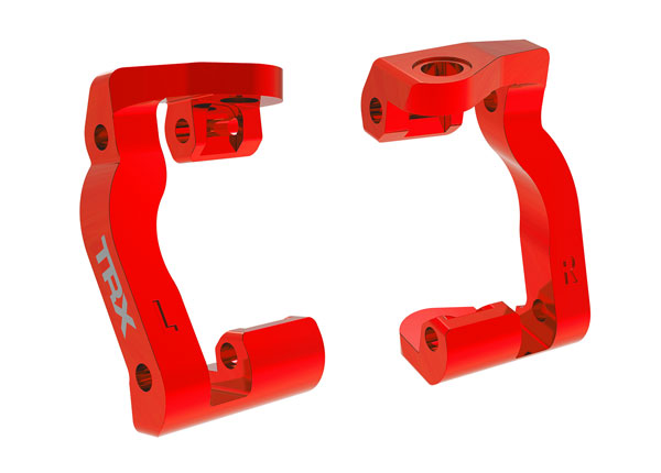 Aluminum Caster Blocks Red for Mini Maxx (TRA10733-RED)