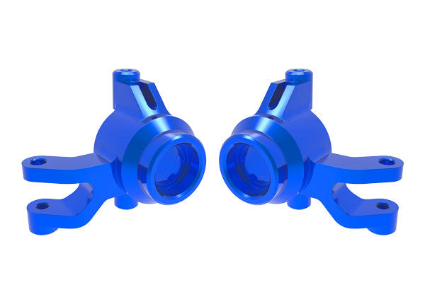 Aluminum Steering Blocks Blue for Mini Maxx (TRA10734-BLUE)