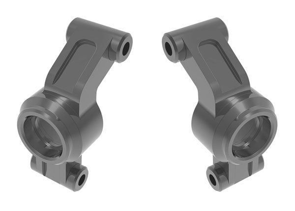 Aluminum Rear Stub Axle Carriers Gray for Mini Maxx (TRA10751-GRAY)