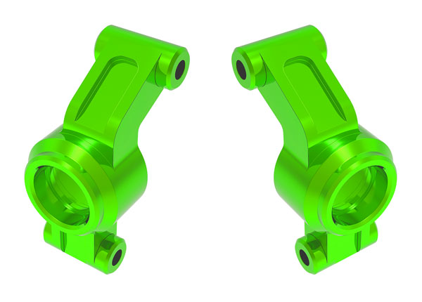 Aluminum Rear Stub Axle Carriers Green for Mini Maxx (TRA10751-GRN)