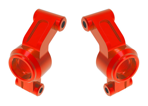 Aluminum Rear Stub Axle Carriers Red for Mini Maxx (TRA10751-RED)