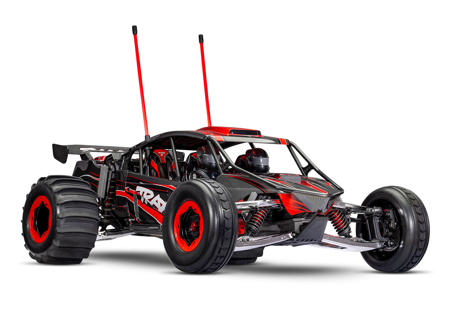 A studio shot of the Funco Motorsports Pro Scale Sand Car Ready to Run (Red) (TRA109076-4-RED).