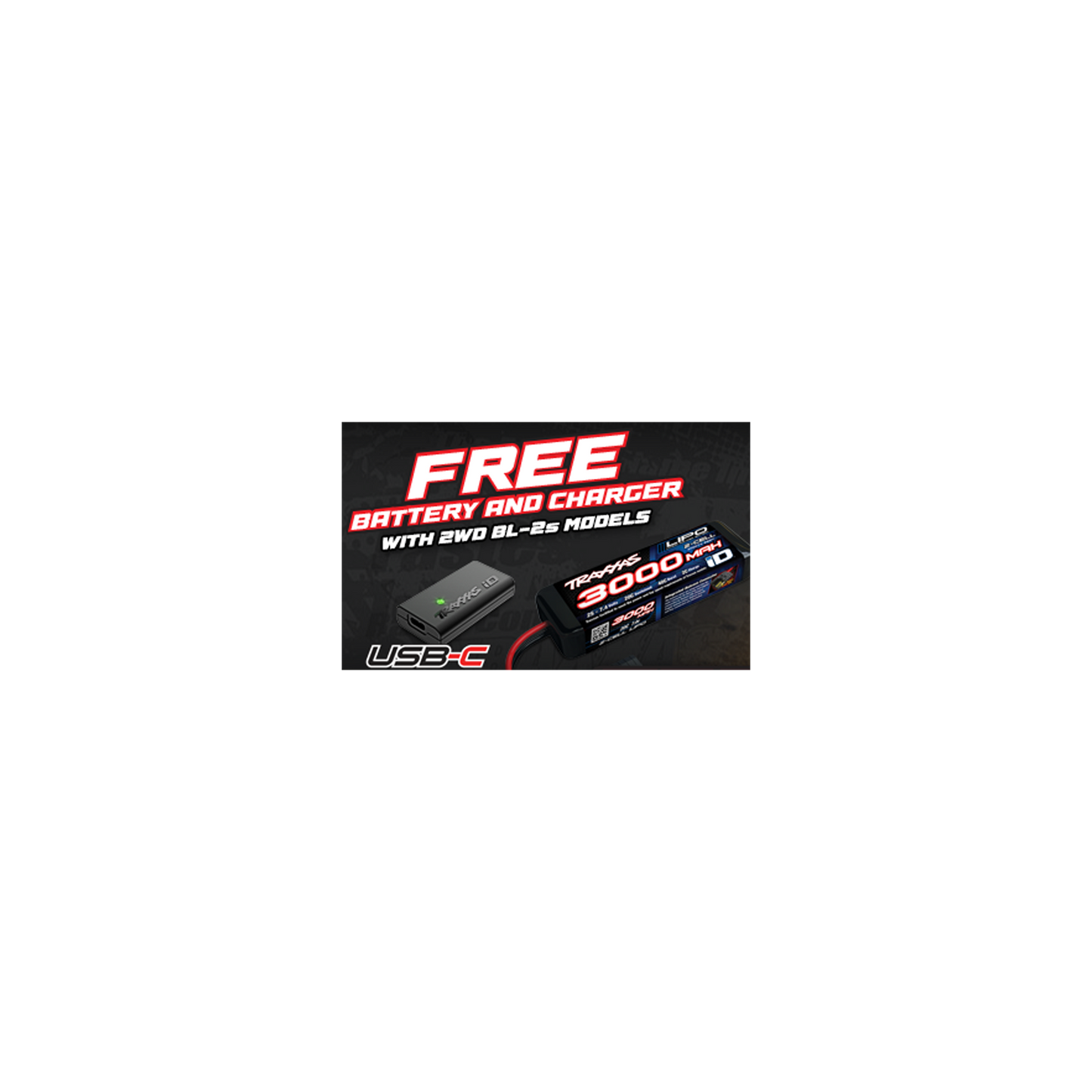 Free Battery and Charger with Select BL-2S Models