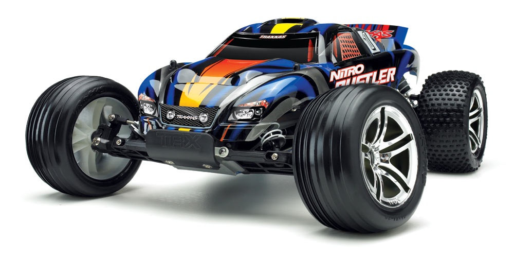 1/10 Nitro Rustler Ready to Run (Blue) (TRA44096-3-BLUE)