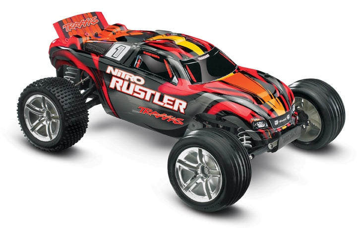 1/10 Nitro Rustler Ready to Run (Red) (TRA44096-3-RED)