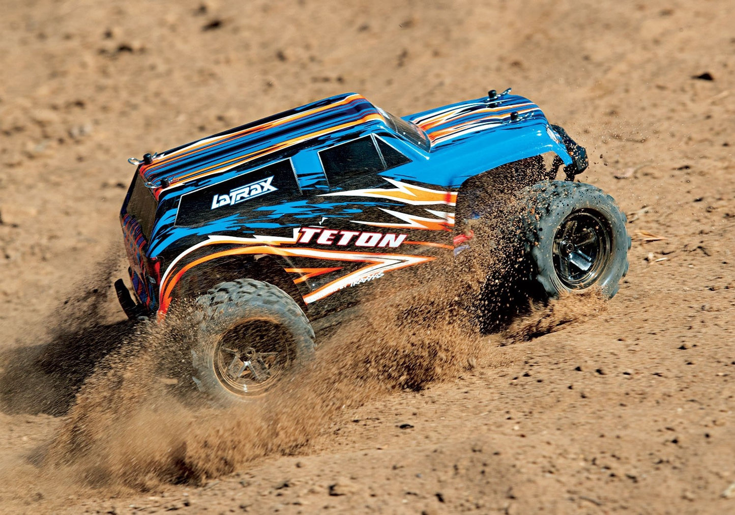 1/18 LaTrax Teton Ready to Run with Battery and Charger (Blue X) (TRA76054-5-BLUEX)