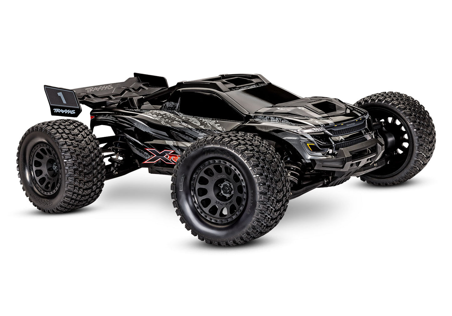 A studio shot of the XRT 8S Ready to Run (Black) (TRA78086-4-BLK).