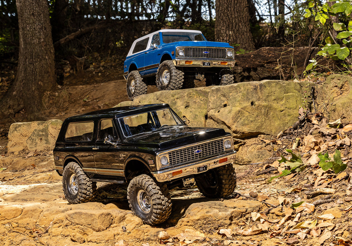 1/10 TRX-4 Chevrolet 1972 Blazer with Interior Ready to Run (Blue) (TRA91076-4-BLUE)