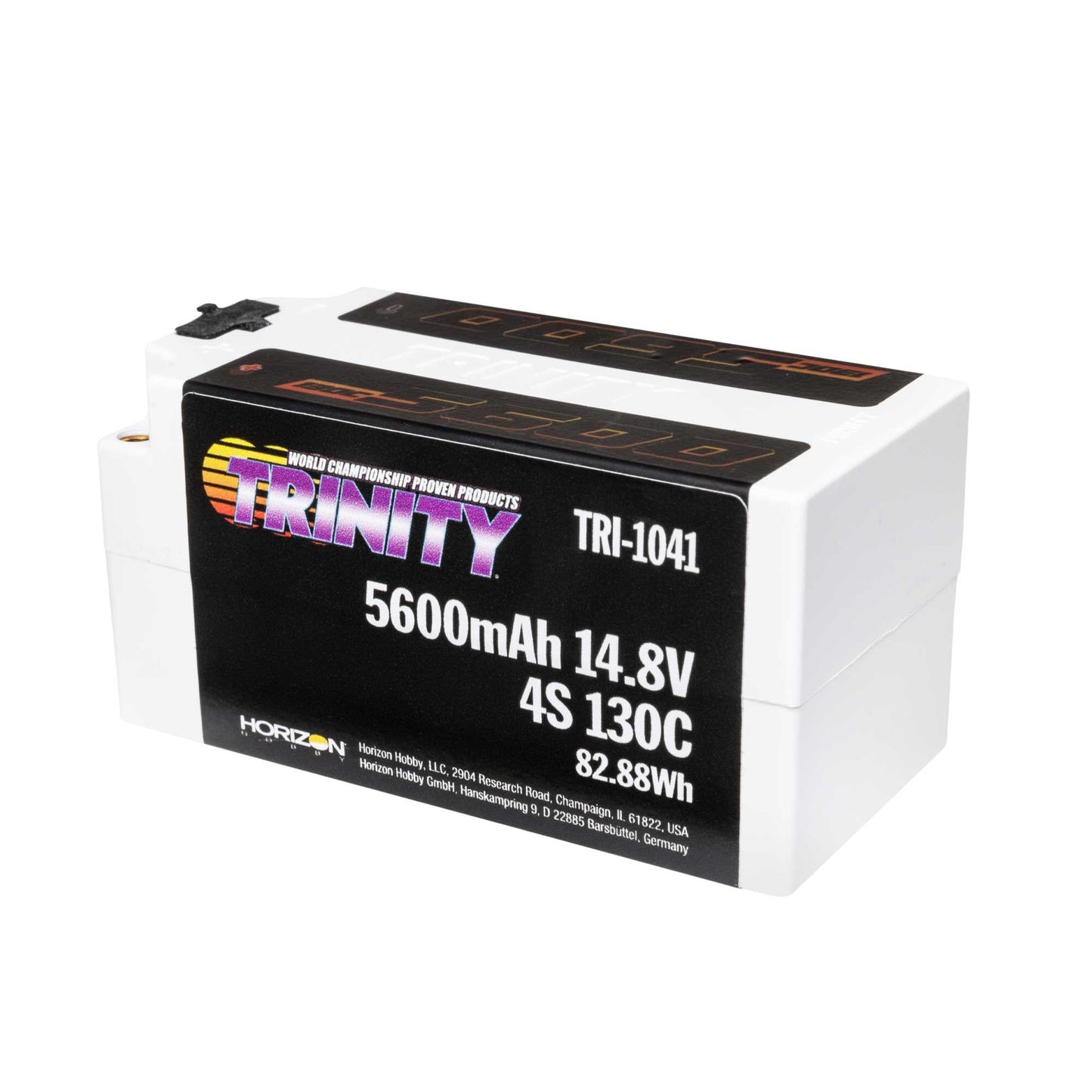 14.8V 5600mAh 4S 130C Shorty LiPo Battery with 5mm Bullets (TRI-1041)