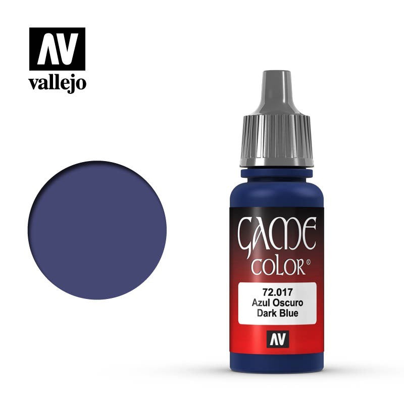 Game Color Dark Blue Acrylic Paint 18ml Bottle (VLJ72017)