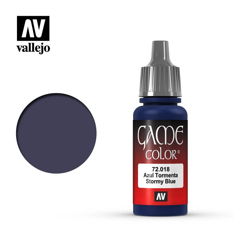 Game Color Stormy Blue Acrylic Paint 18ml Bottle (VLJ72018)