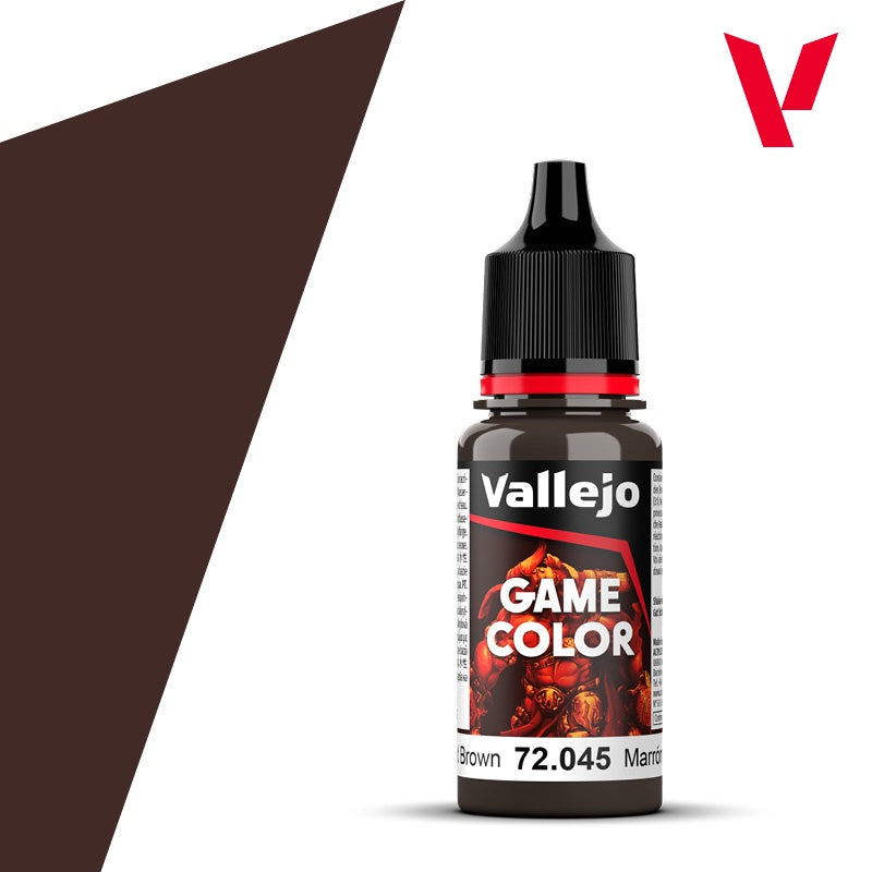 Game Color Charred Brown Acrylic Paint 18ml Bottle (VLJ72045)