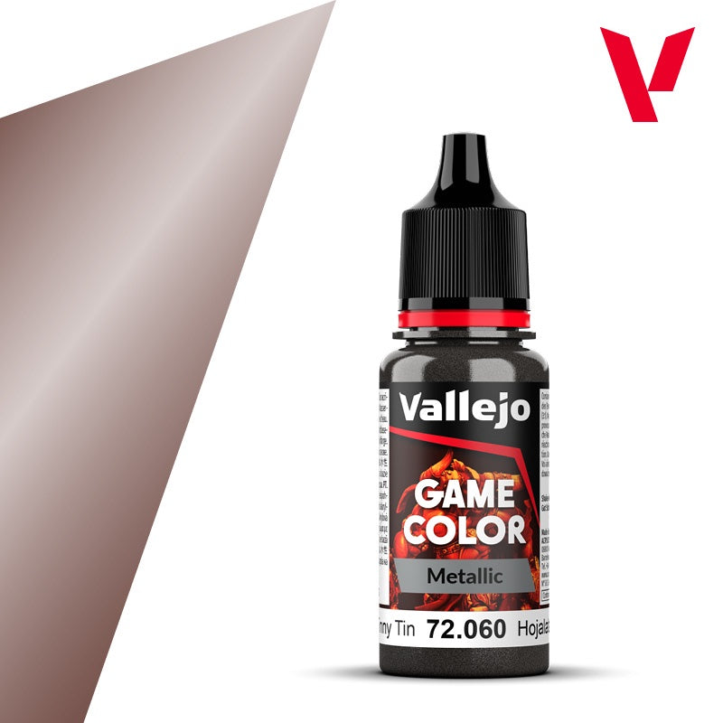 Game Color Metallic Tinny Tin Acrylic Paint 18ml Bottle (VLJ72060)