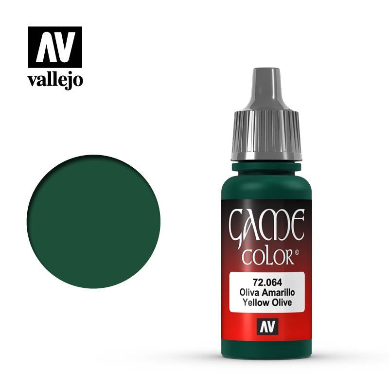 Game Color Yellow Olive Acrylic Paint 18ml Bottle (VLJ72064)