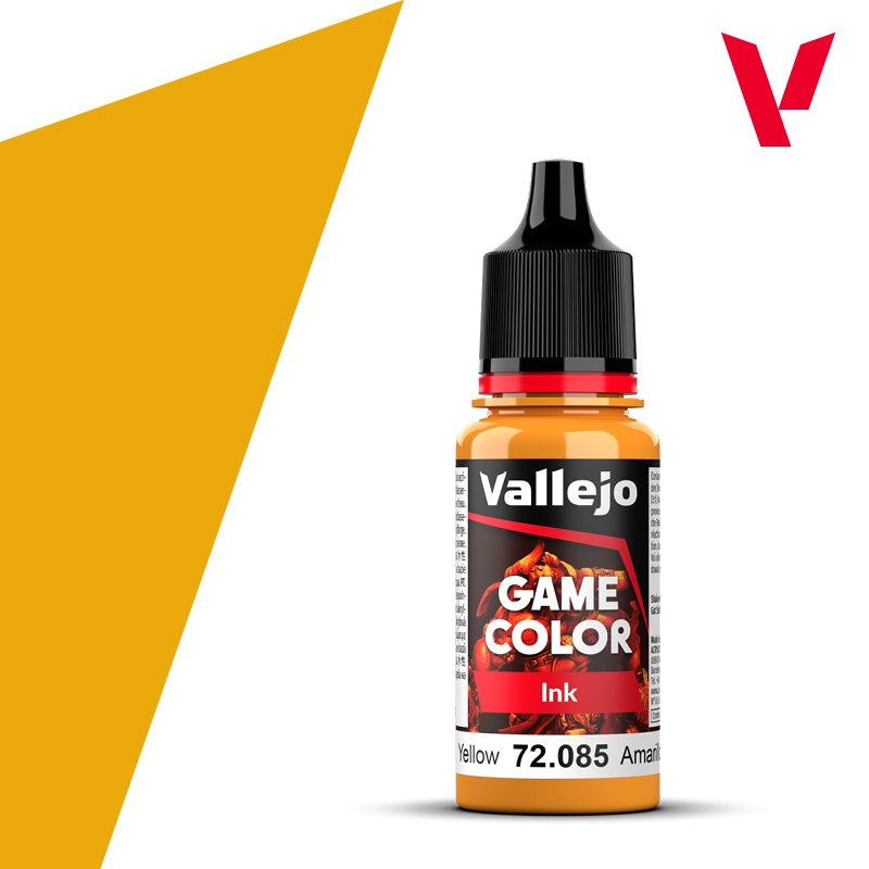 Game Color Ink Yellow Acrylic Paint 18ml Bottle (VLJ72085)
