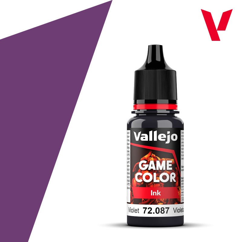Game Color Ink Violet Acrylic Paint 18ml Bottle (VLJ72087)