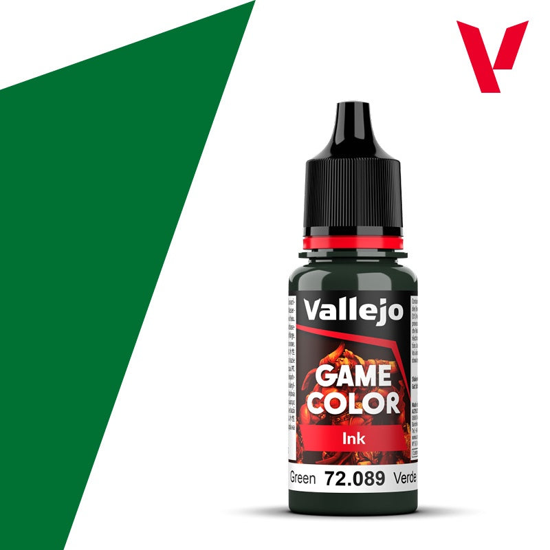 Game Color Ink Green Acrylic Paint 18ml Bottle (VLJ72089)