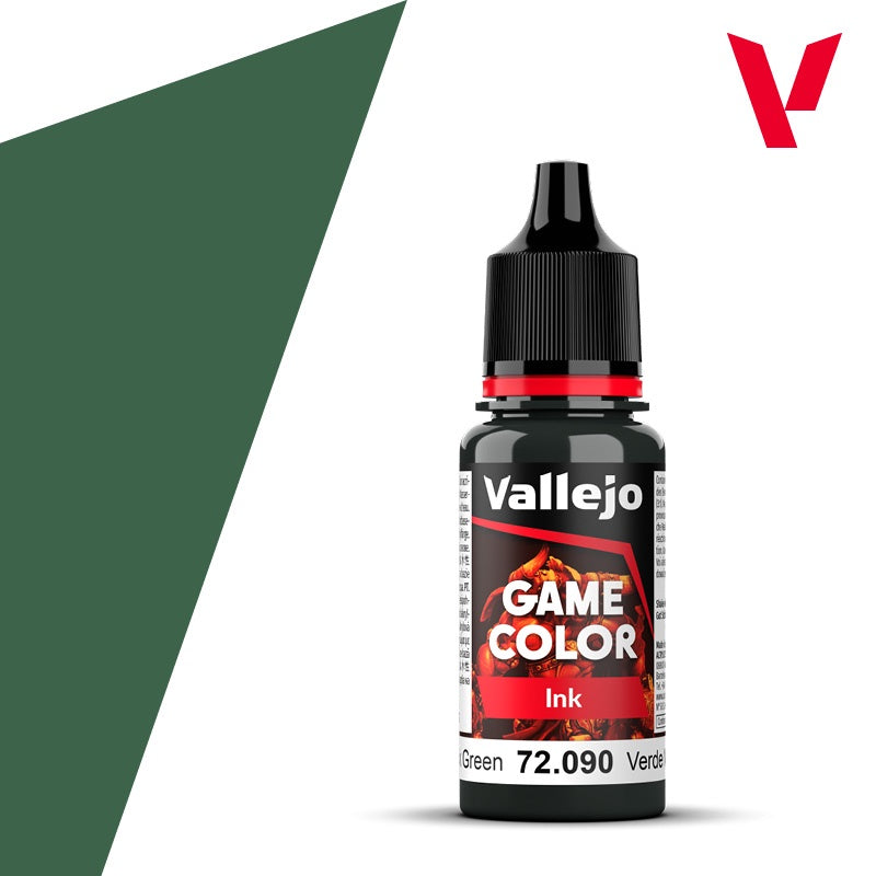 Game Color Ink Black Green Acrylic Paint 18ml Bottle (VLJ72090)