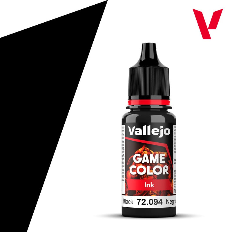 Game Color Ink Black Acrylic Paint 18ml Bottle (VLJ72094)