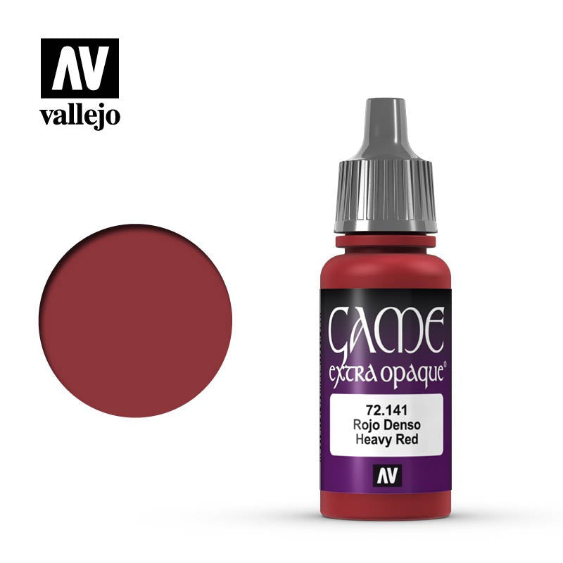 Game Color Extra Opaque Heavy Red Acrylic Paint 18ml Bottle (VLJ72141)