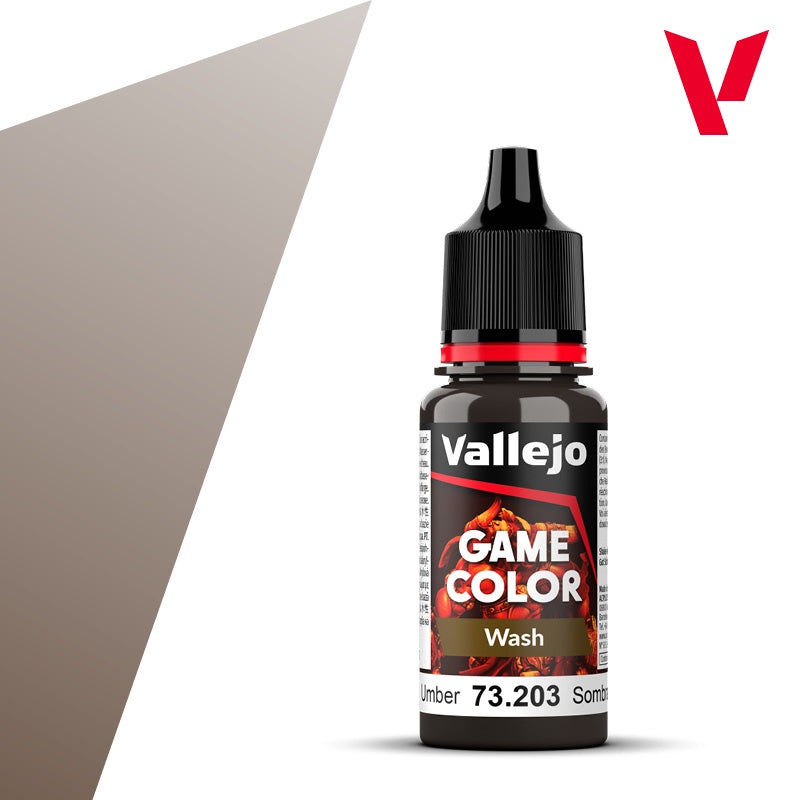 Game Color Wash Umber Acrylic Paint 18ml Bottle (VLJ73203)