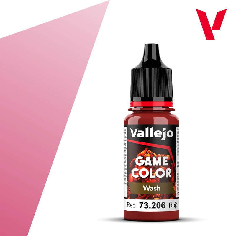 Game Color Wash Red Acrylic Paint 18ml Bottle (VLJ73206)