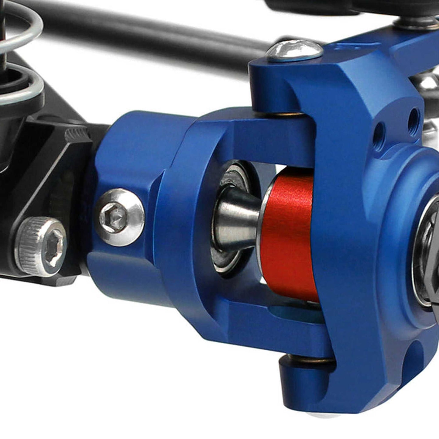Axial SCX10 8 Degree Red Anodized Knuckles (VPS02853)