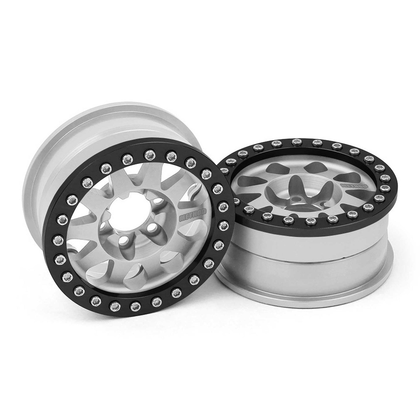 1/10 Method 101 V2 1.9 Race Crawler Wheels Clear Anodized (2) (VPS07757)